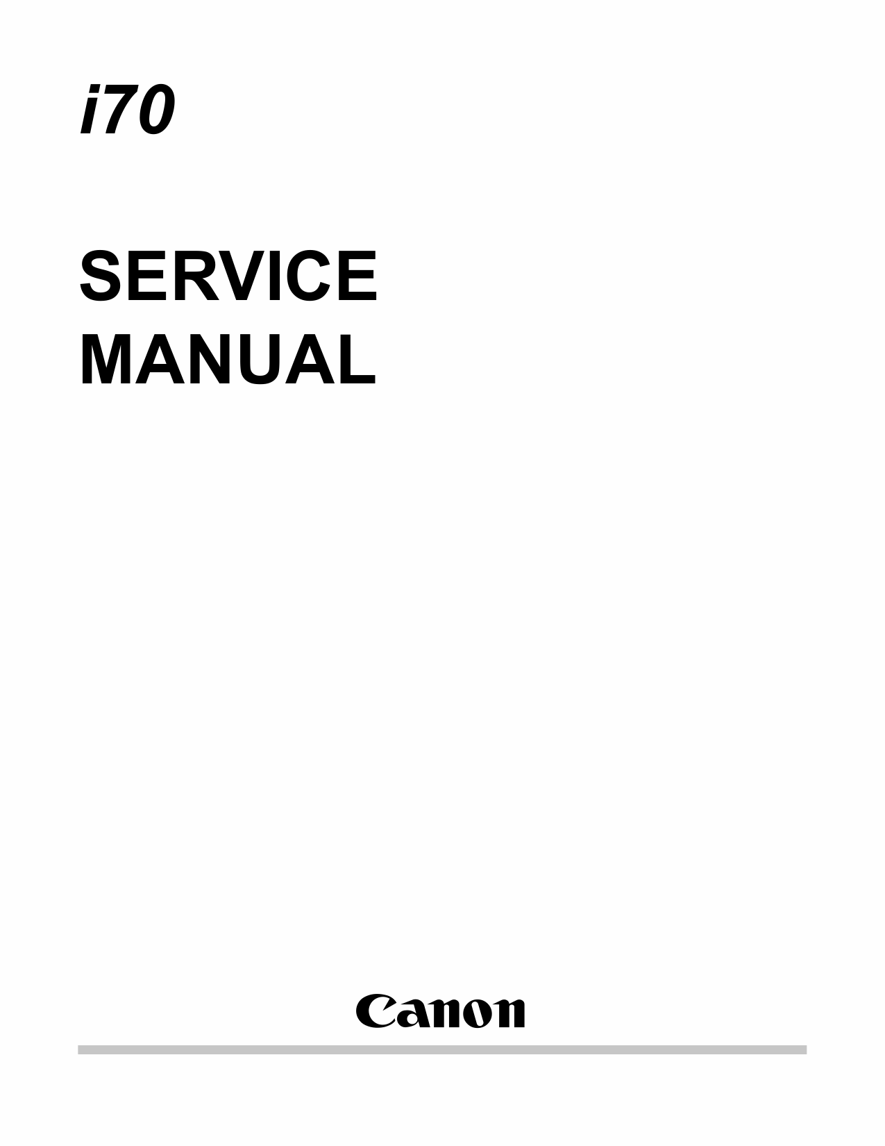 Canon PIXUS i70 50i Service Manual-1